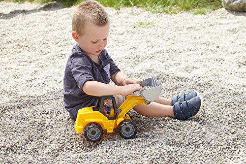 Lena 04412 - Truxx Schaufellader, ca. 37 cm und Spielfigur, Blau, Silber