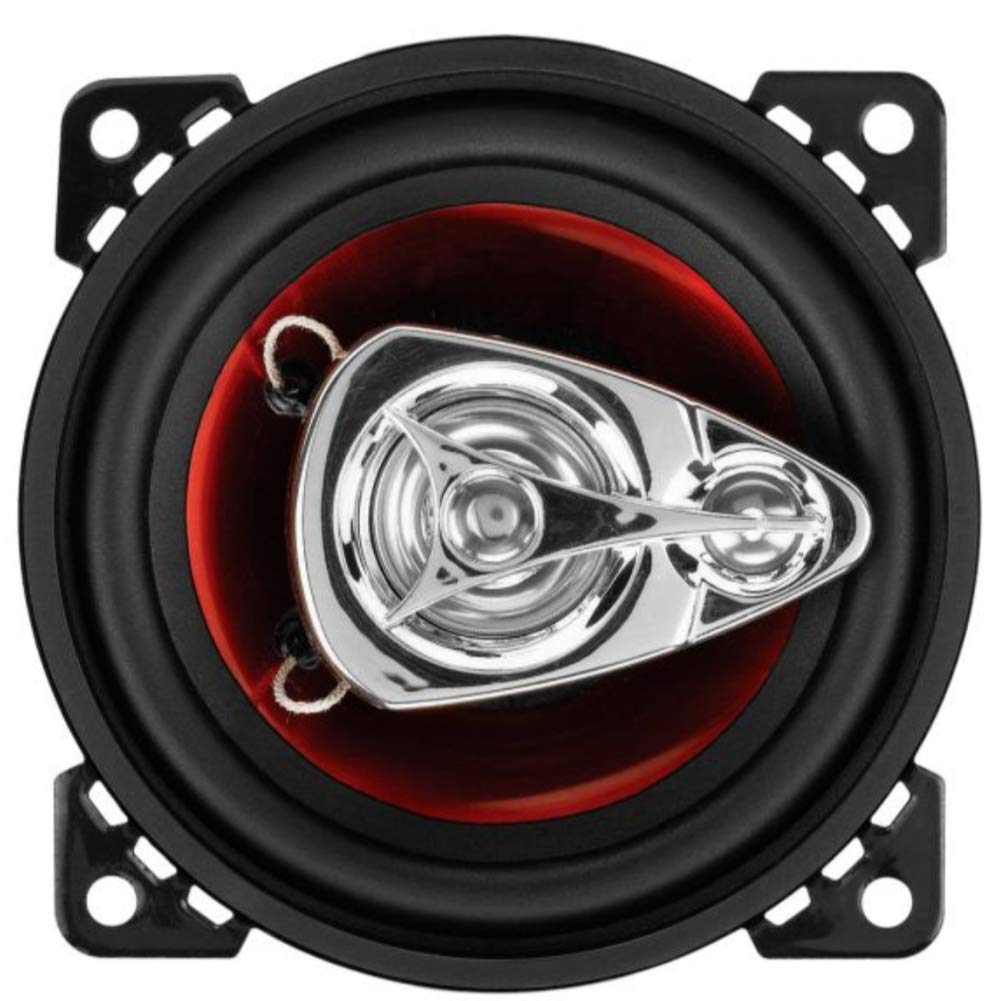 2 głośniki kompatybilne z Boss Audio Systems CH4230 CH 4230 3-drożne koaksjalne 10,00 cm 100 mm 4" średnica 112,5 W rms i 225 W maks. 4 omy 90 dB spl Auto, na parę