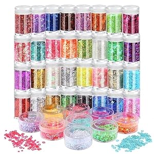 Zefan ZEFAN-7187 Zestaw 32 Brokatów do Paznokci