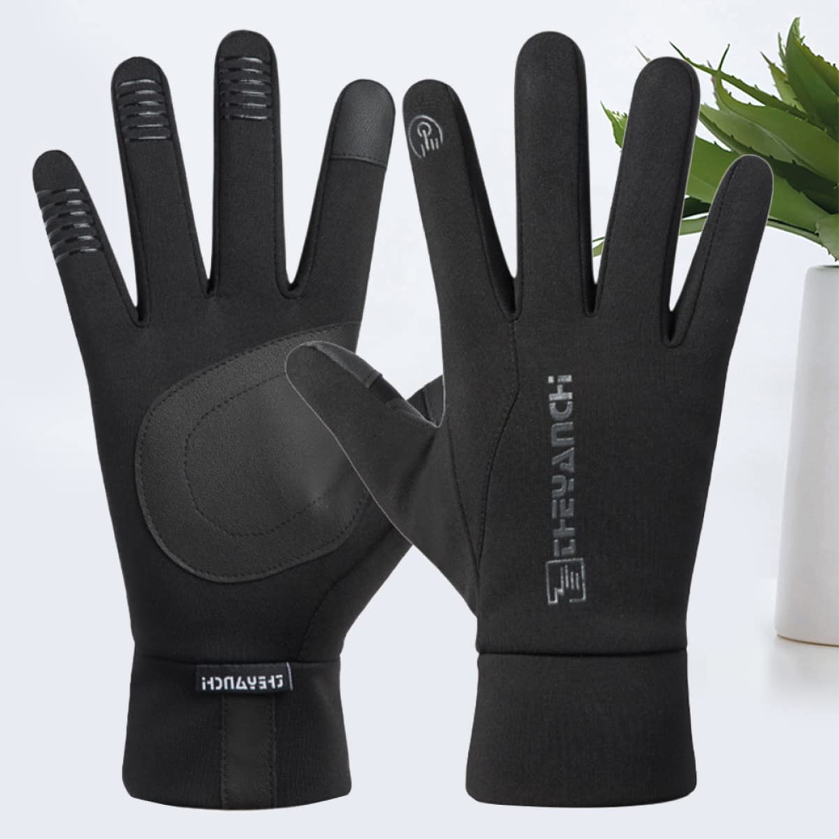 Gogogmee Thermal Outdoor Riding Gloves Waterproof Windproof Touch Screen Non-Slip for Winter Cycling