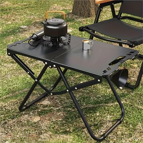 Table de camping pliante légère avec base trépied stable et poignée - 3
