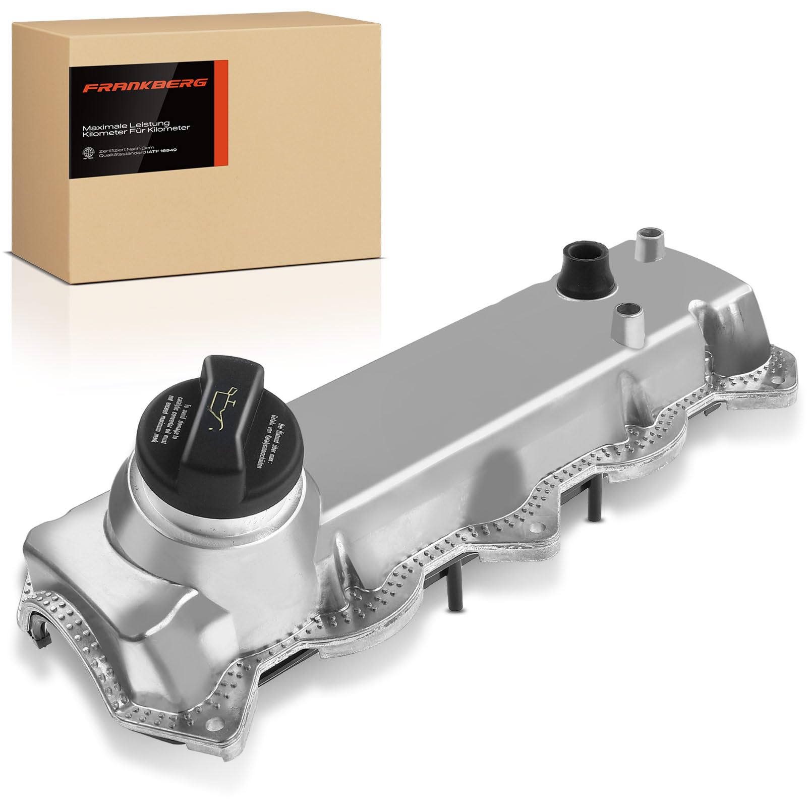 Frankberg Tapa de válvulas tapa de culata 038103469E | Compatible con: Polo 9A 9N, Golf IV Variante 1J5, Nuevo Beetle 1C1 9C1, Polo Van Panel Van/Combi 6V5