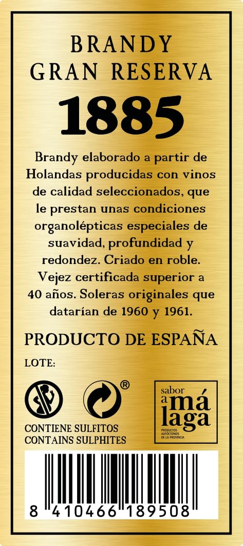 Brandy Gran Reserva 1885-700 ml
