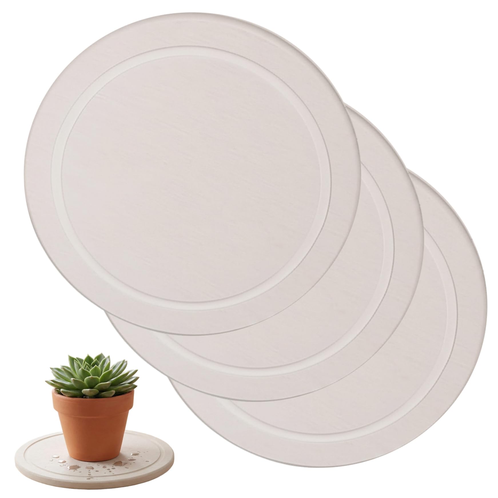 Soucoupes pour pots de fleurs à séchage rapide en diatomite