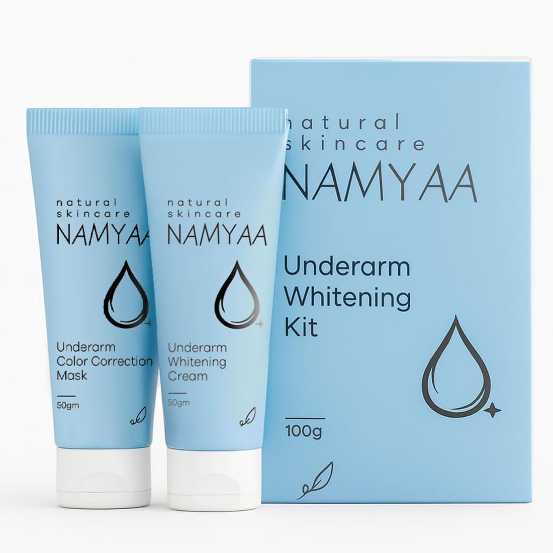 Namyaa Dark Underarm Kit -Underarm cream and color correction mask, 100 gram, Pack of 2