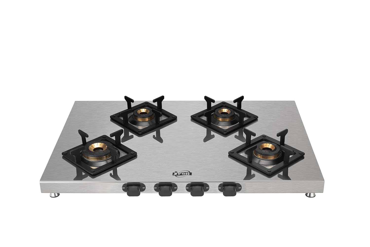 Jyoti Gas Appliances (Label) Jyoti 435 Bahubali 3D Swirl 4 Burner Gas