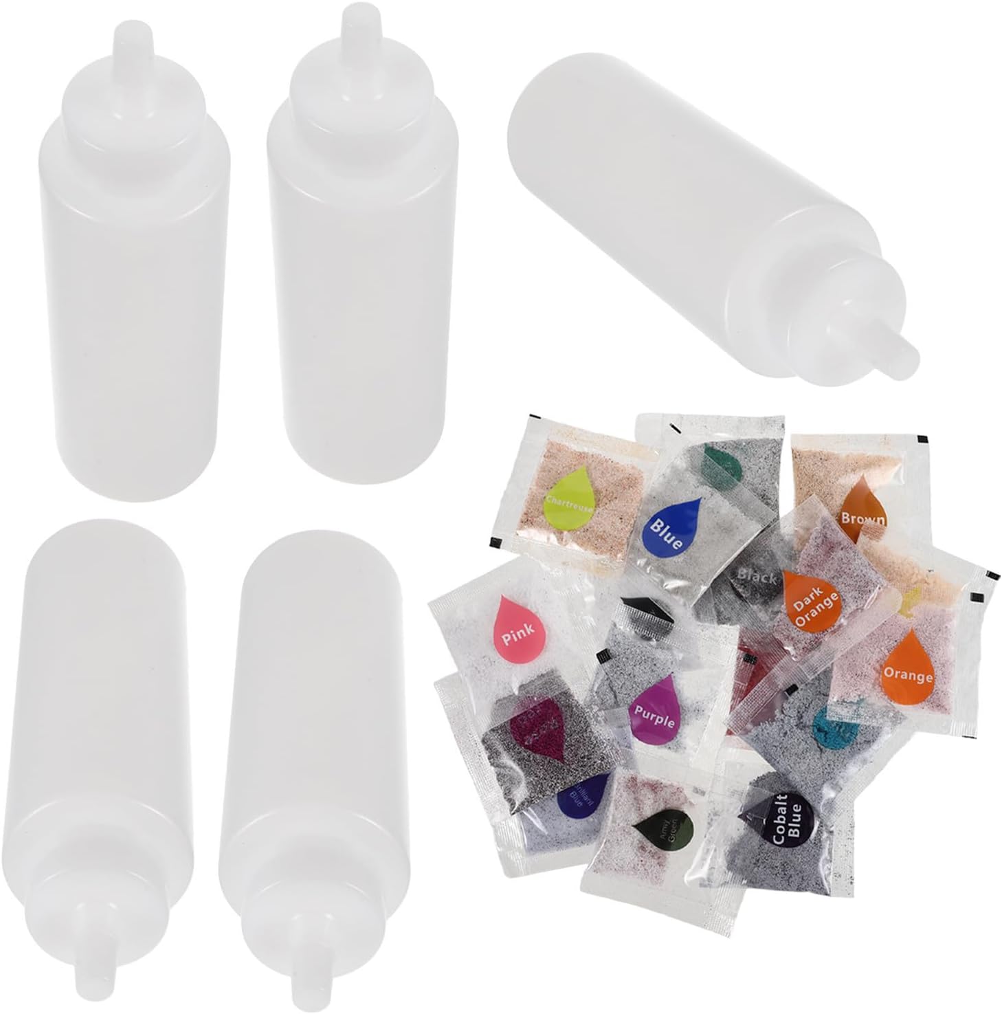 18pcs Tie Dye Powder Set for Clothing and Cotton Textile Projects