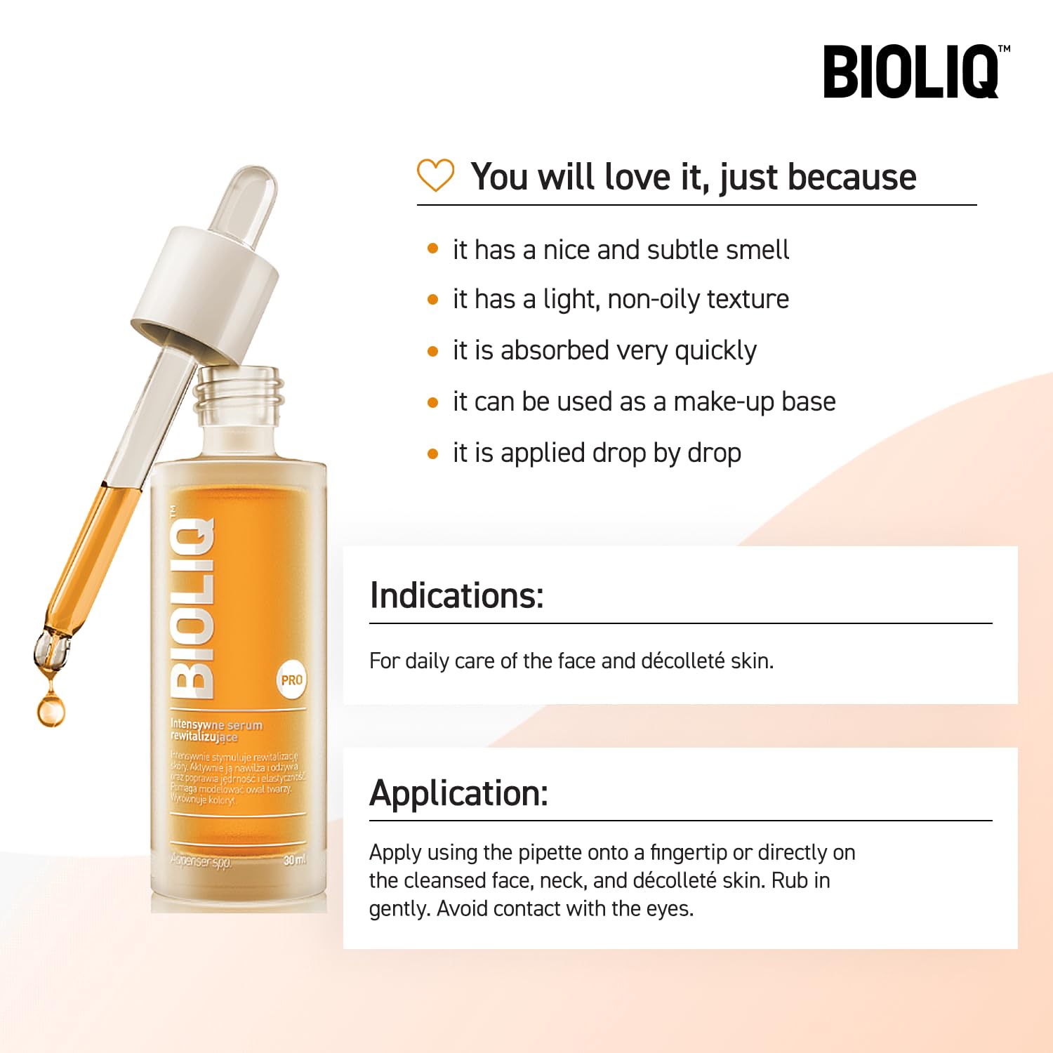 Bioliq - Pro Intensive Revitalizing Serum with Caviar Extract - Wrinkle Reduction and Firming Formula for Skin Rejuvenation, Moisturizing - 30 ml - Image 6