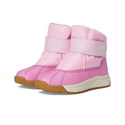 SOREL Kids Whitney III Strap Mid Waterproof (Little Kid) Kids Shoes Pink Flare/Orchid