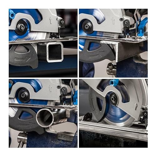 Miniatura 4 de Sierra circular de corte de metal de 7.25 pulgadas  Corte de metal, acero de sierra  Hoja de sierra circular TCT de 7 14" incluida  Corte biselado