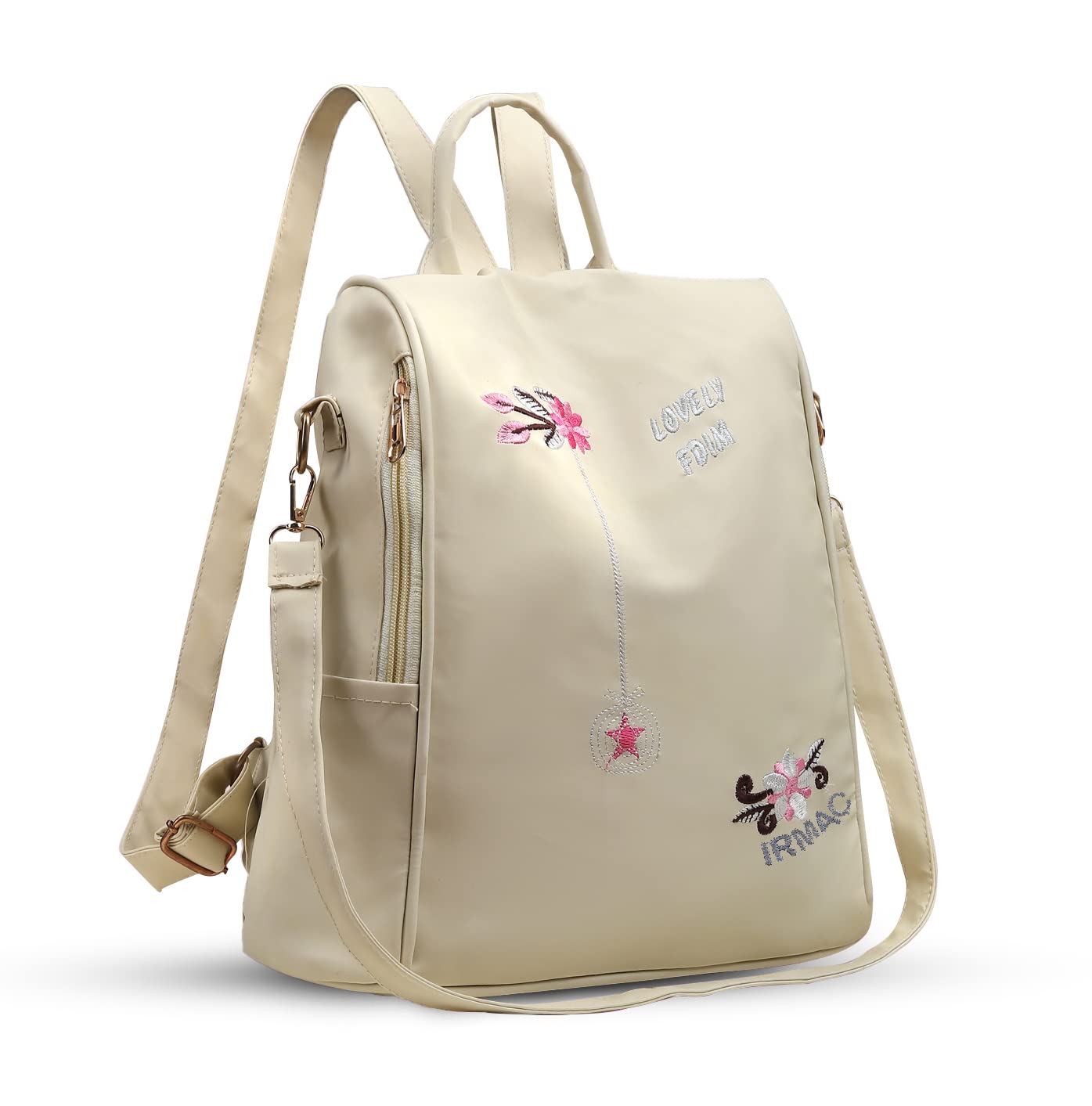 2023 New Flower Embroidered Artistic National Style Oxford Small Capacity Women's Bag Generation Backpack-image-43