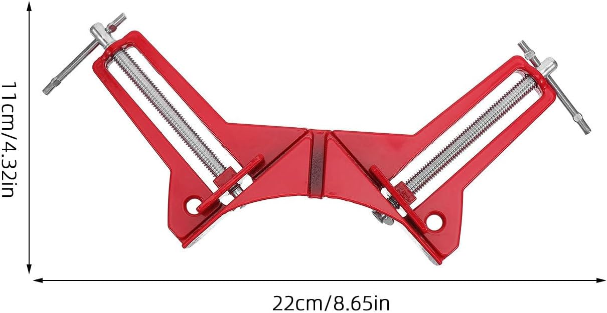 Generic 4PCS 90 Degree Right Angle Clamp - Fixed Corner Adjustable Frame Clamp Glass Holder Hand Tools for DIY Fish Tank Woodworking Picture Frame Shelving Welding