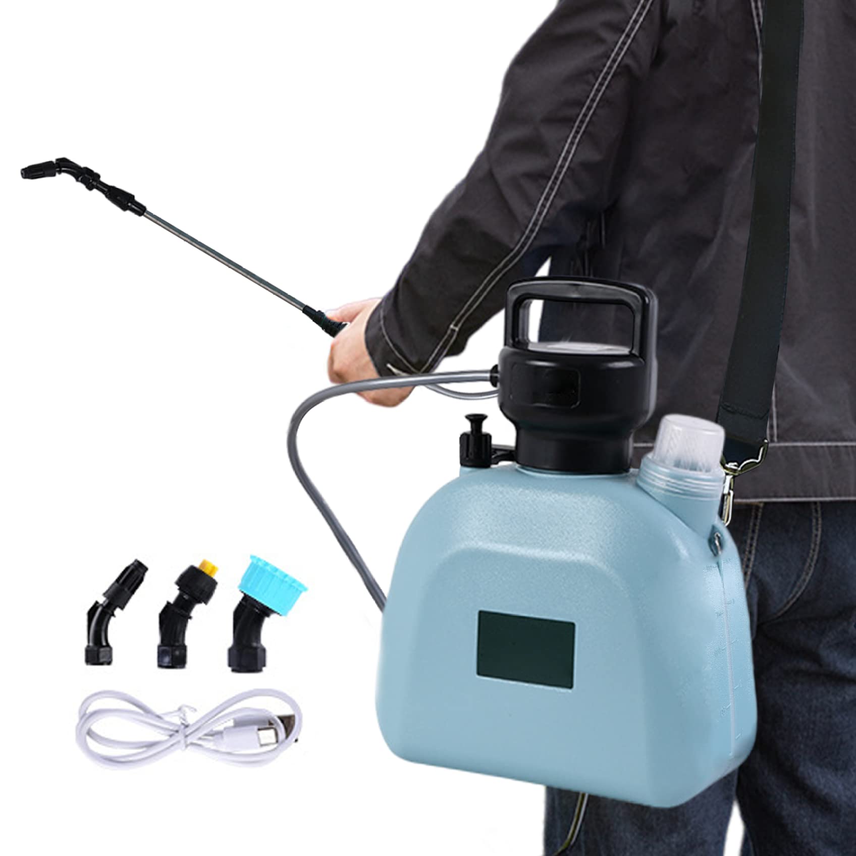 Pulvérisateur de pression rechargeable pour arroser sans effort musculaire