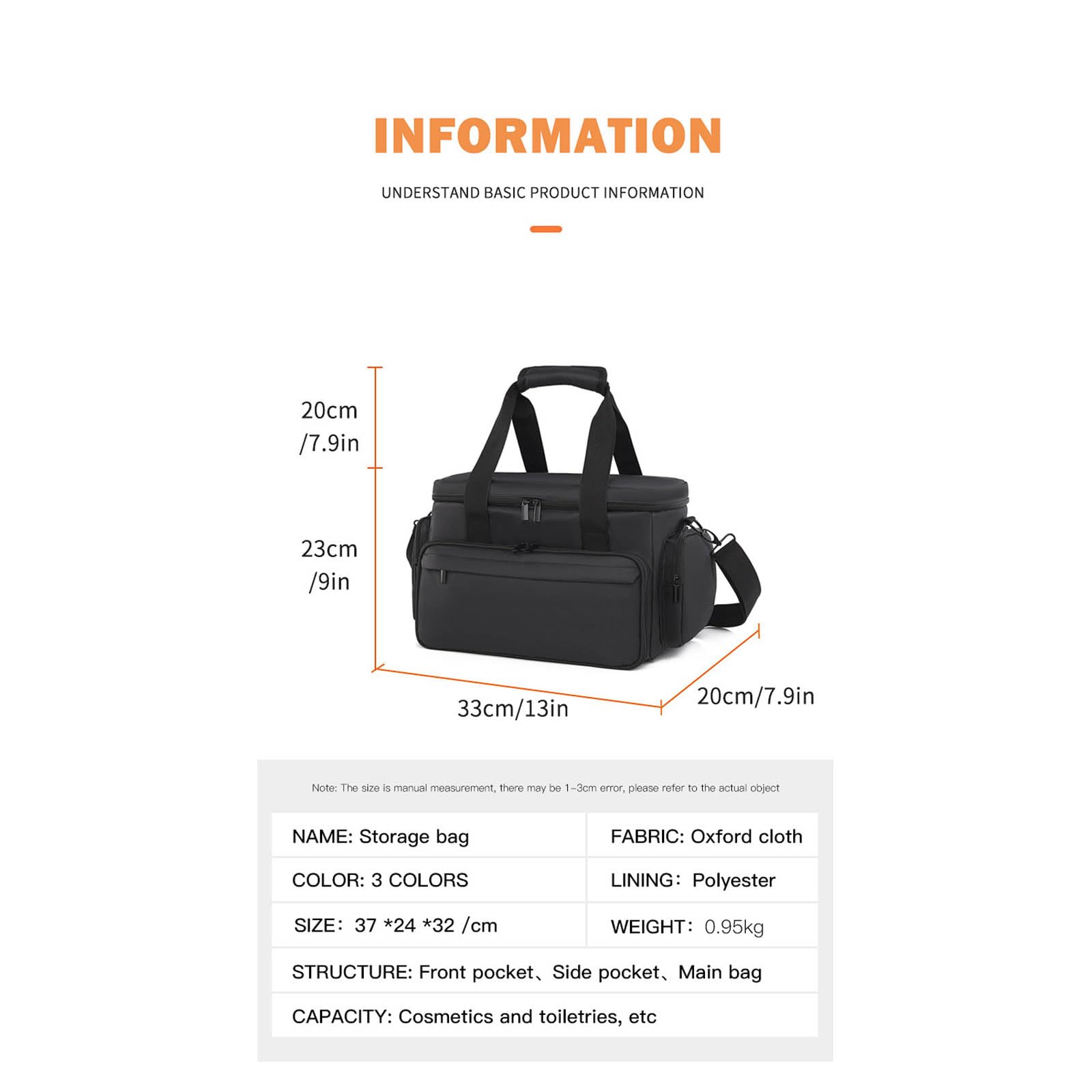 Neceser extensible con varios compartimentos, resistente bolsa de maquillaje de poliéster, bolsa de viaje para mujer, organizador de cosméticos extraíble para viajes