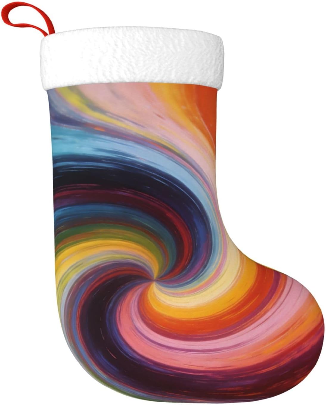 Colorful Vortex Print Christmas Stockings, Hanging Fireplace Xmas Decor
