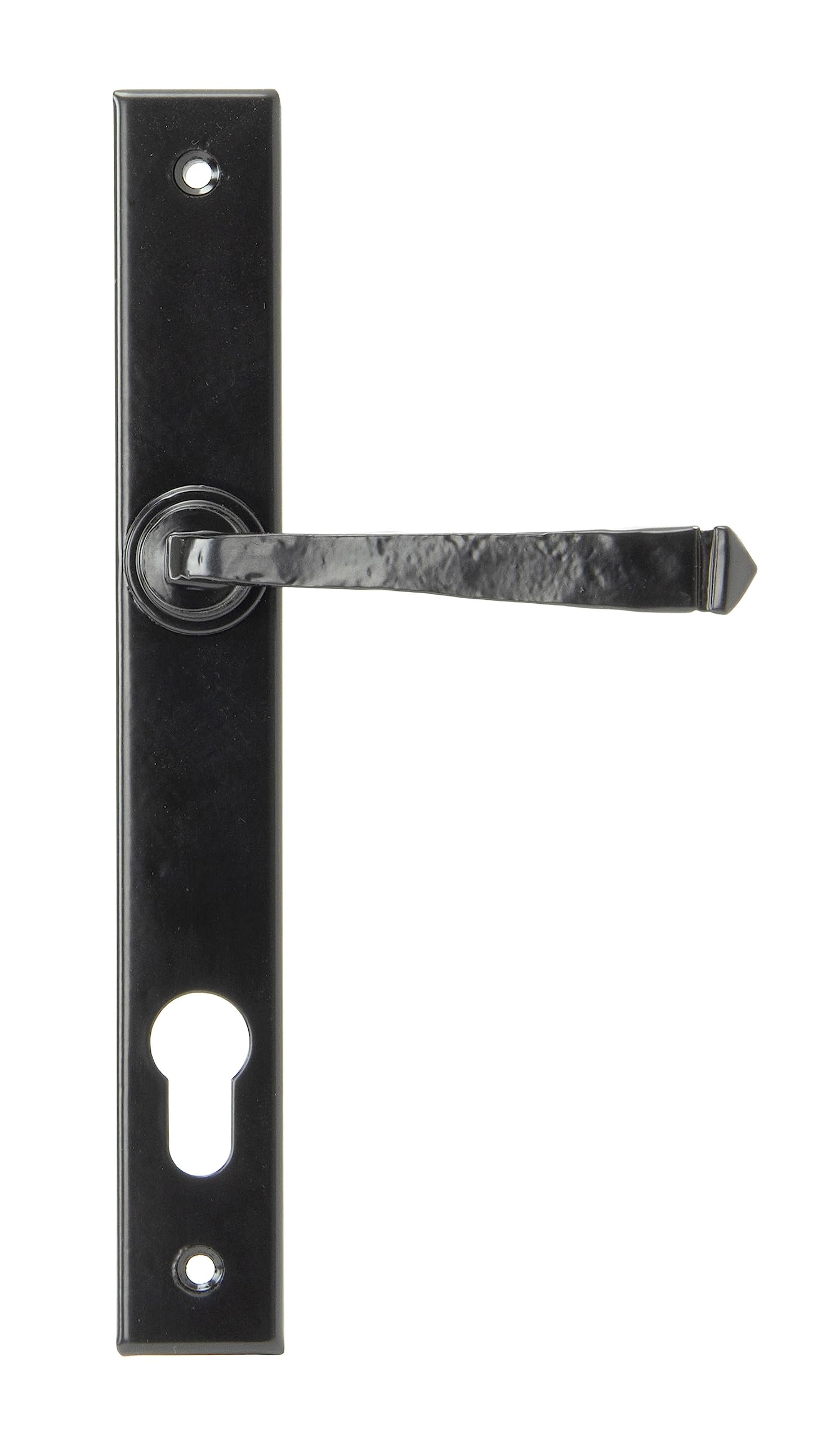 From The Anvil Black Avon Slimline Lever Espag. Lock Set