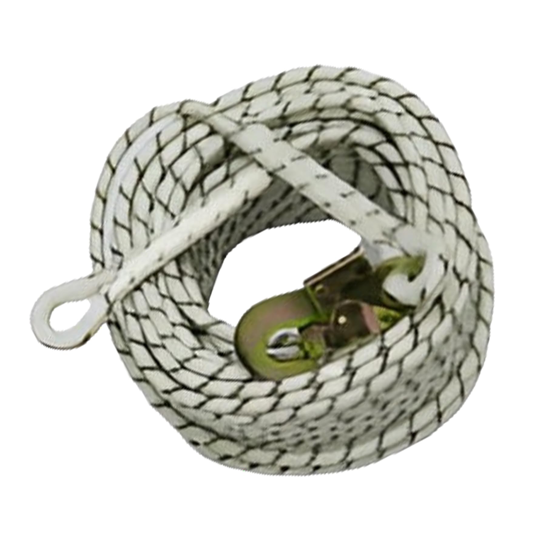 SAFETECH 10.5mm - 11mm Dia Polyamide Kermantle Rope Anchorage Line for Decender | Long Polyamide Rope with One Side Hook & Other Side End Stop Knot (50 Mtr)