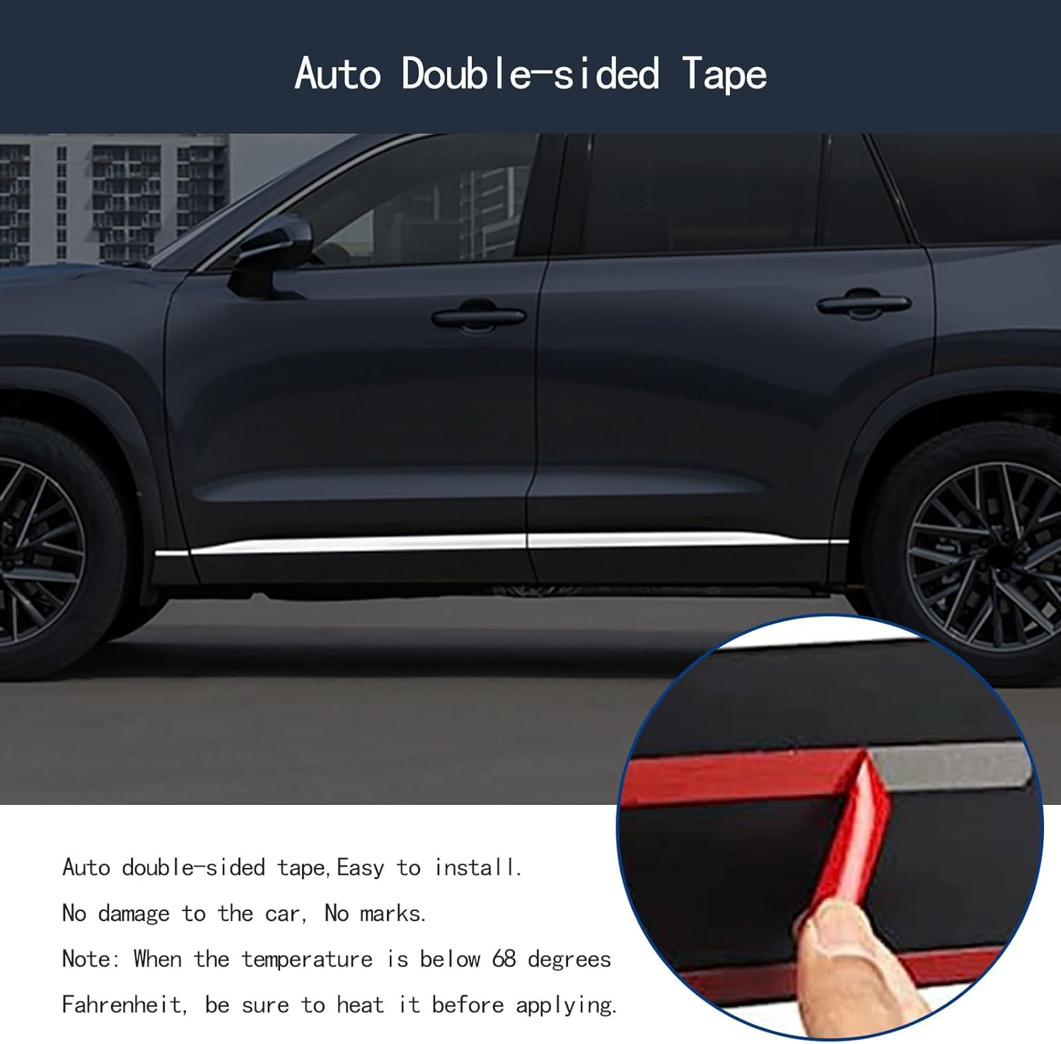 Body Side Trims Compatible with Lexus TX TX350/500h/500h+ 2024 2025 Body Side Door Molding Cover Trims Exterior Car Accessories Stainless Steel 8PCS (Silver)