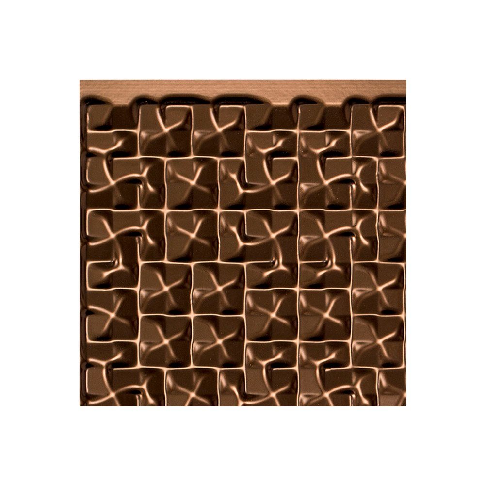 FASÄDE Terrain Decorative Vinyl Backsplash Panel in Oil-Rubbed Bronze (6X6 Inch Sample)
