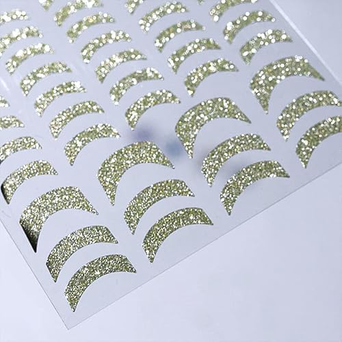 French 3D Nail Decals Stickers Stripe Line French Tips Transfer Nail Art Manicure Decoration Gold Reflective Glitter Stickers #TOP12