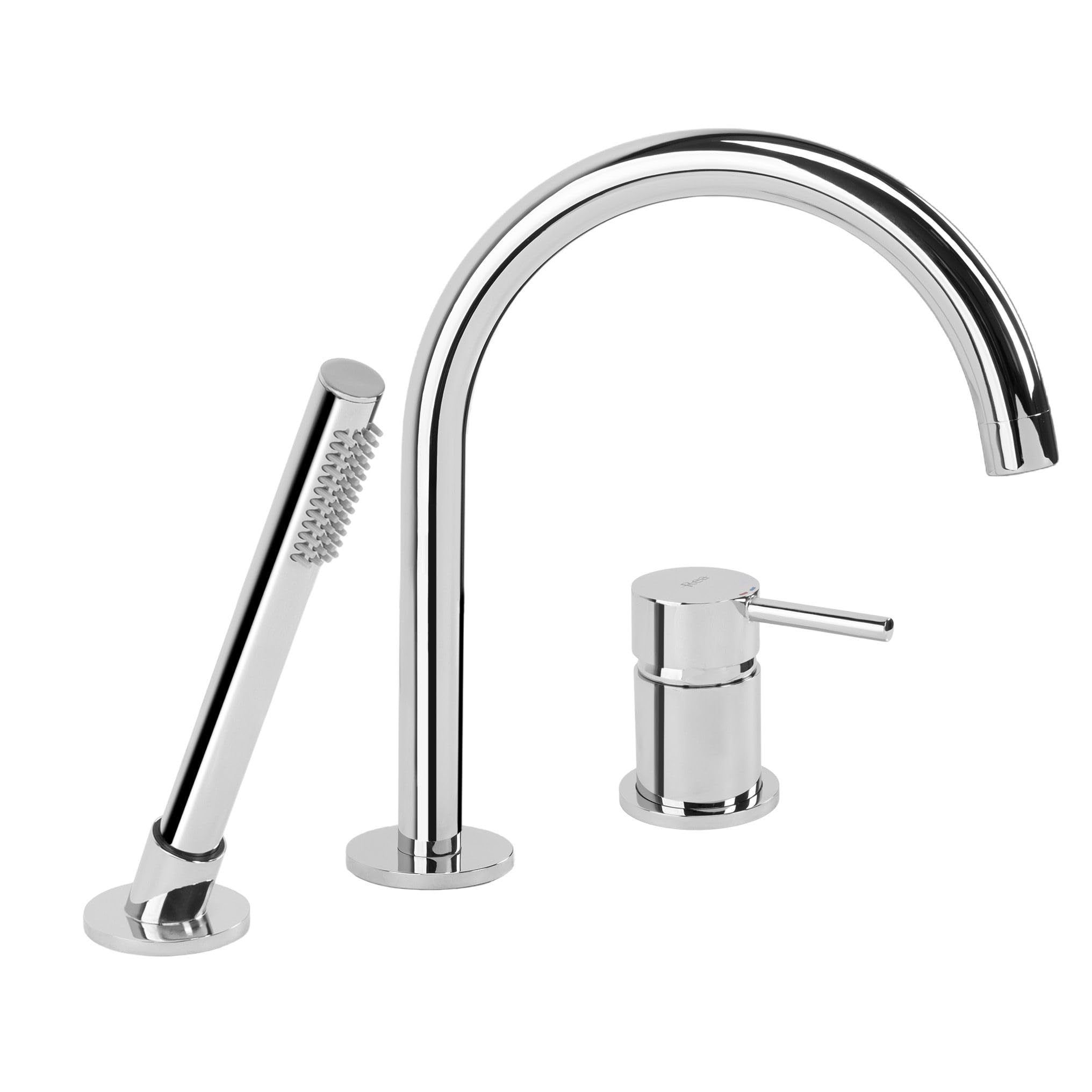Rea - Lungo 3-Hole Bath Fitting Chrome 23.5 x 6.5 x 27.5 cm