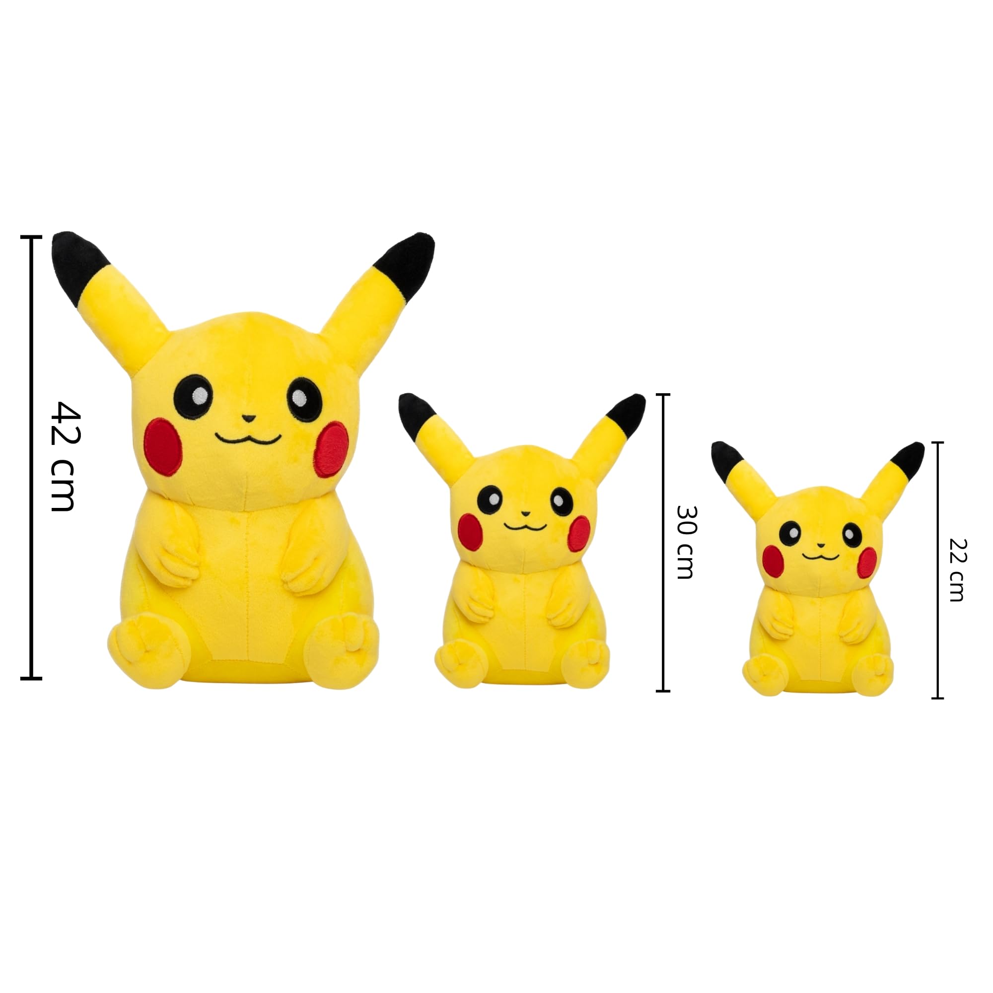 Pokémon Plush Large Pikachu Soft Toy - Officially Licensed - Quality & Soft Stuffed Animal Toy - Generation One - Great Gift For Kids, Boys, Girls & Fans Of Pokemon - 42 Cm 3