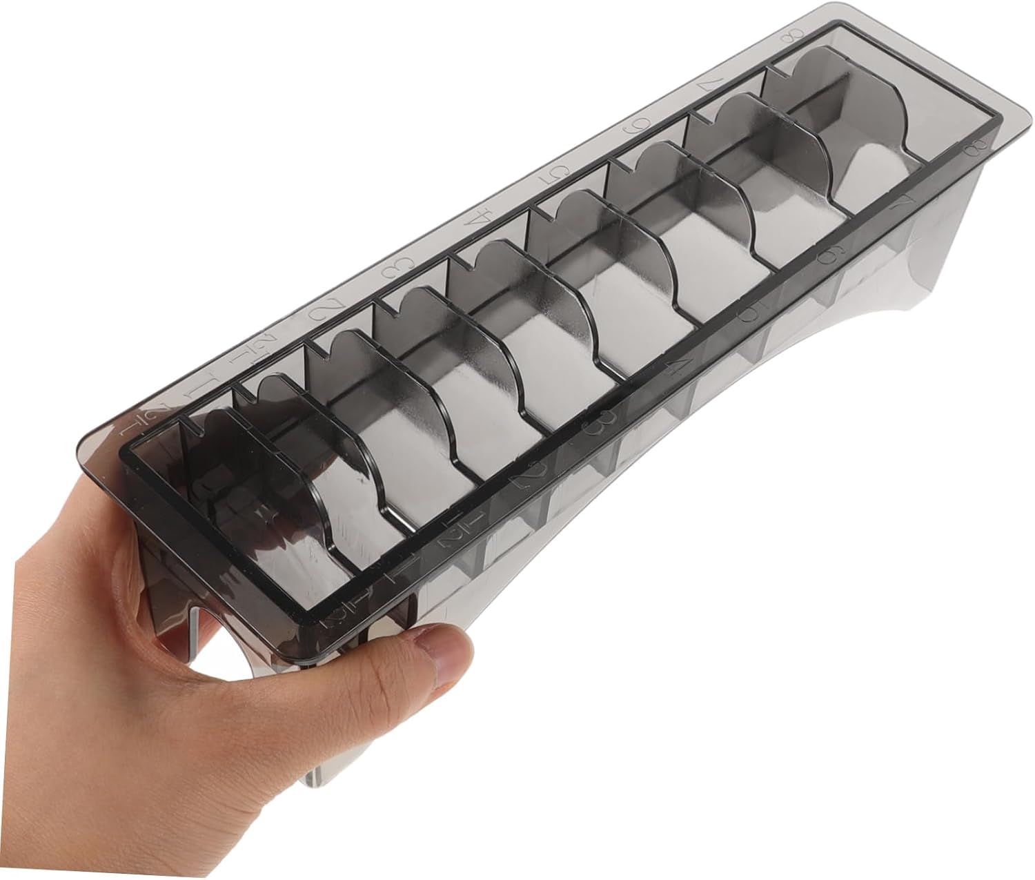 FOMIYES Hair Clipper Comb Organizer Box Storage Case for Barbershop Salon Tools Easy Access Display Holder for Various Clipper Guards and Combs Versatile Hair Tool Storage