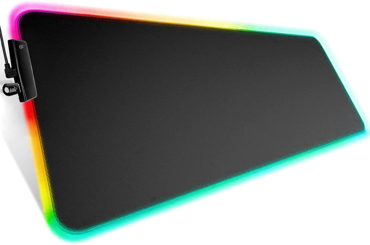Amazon.co.jp: ゲーミングマウスパッド マウスパッド USBハブ付 デスクマット大型 防水 ケーブル 付属 Garage Tst ...