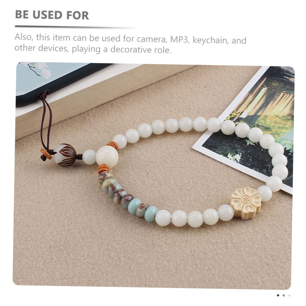 BESTonZON 5 Piezas cadena de teléfono móvil de jade teléfono inteligente cordón para colgar el teléfono despacho accesorios Accesorio móvil cordones colgantes cuerdas para celular
