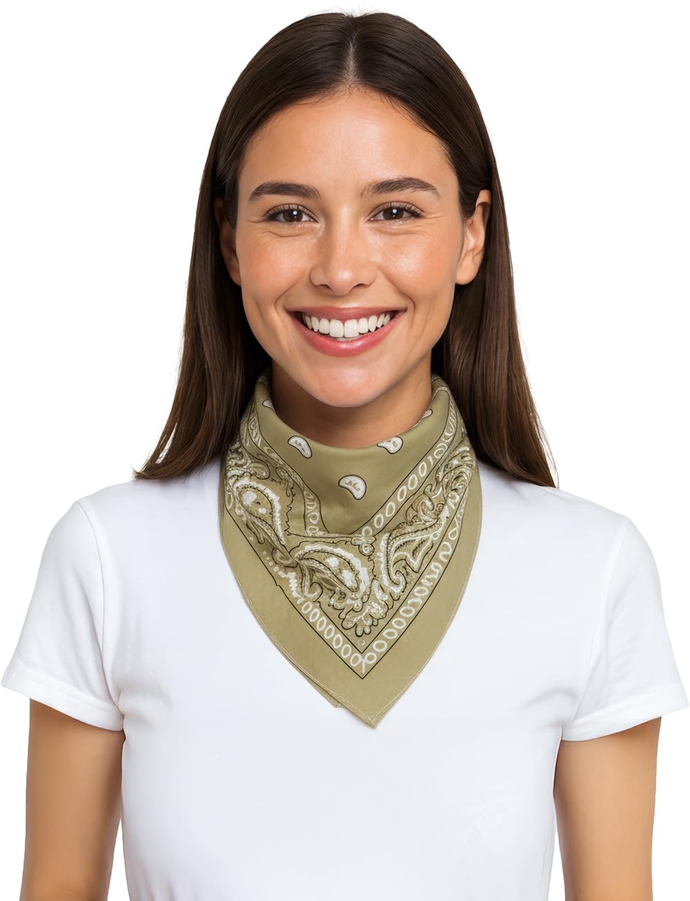 FIESTAS GUIRCA | Unisex Adult Beige Scarf - Versatile Textile Accessory for Fancy Dress Parties, Carnival and Celebrations - Ideal to Complement Pirate, Cowboy or Bandit Costumes - Beige — image 1