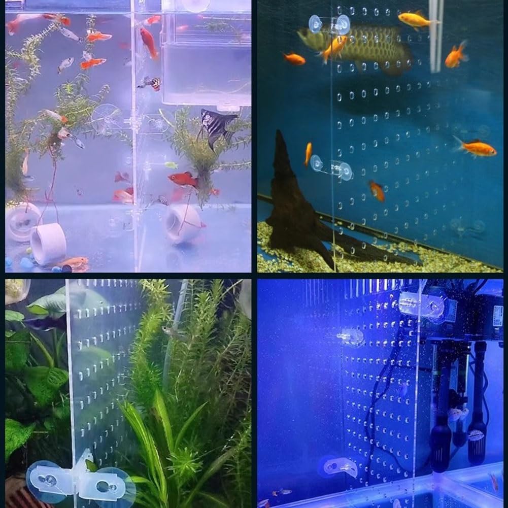 Aquarium Fish Tank Divider, Fish Tank Isolation Board Partition Can Be Cropped Separator Plate Baffle Isolation Net Mixed Culture Turtle Fish Prevent Fight