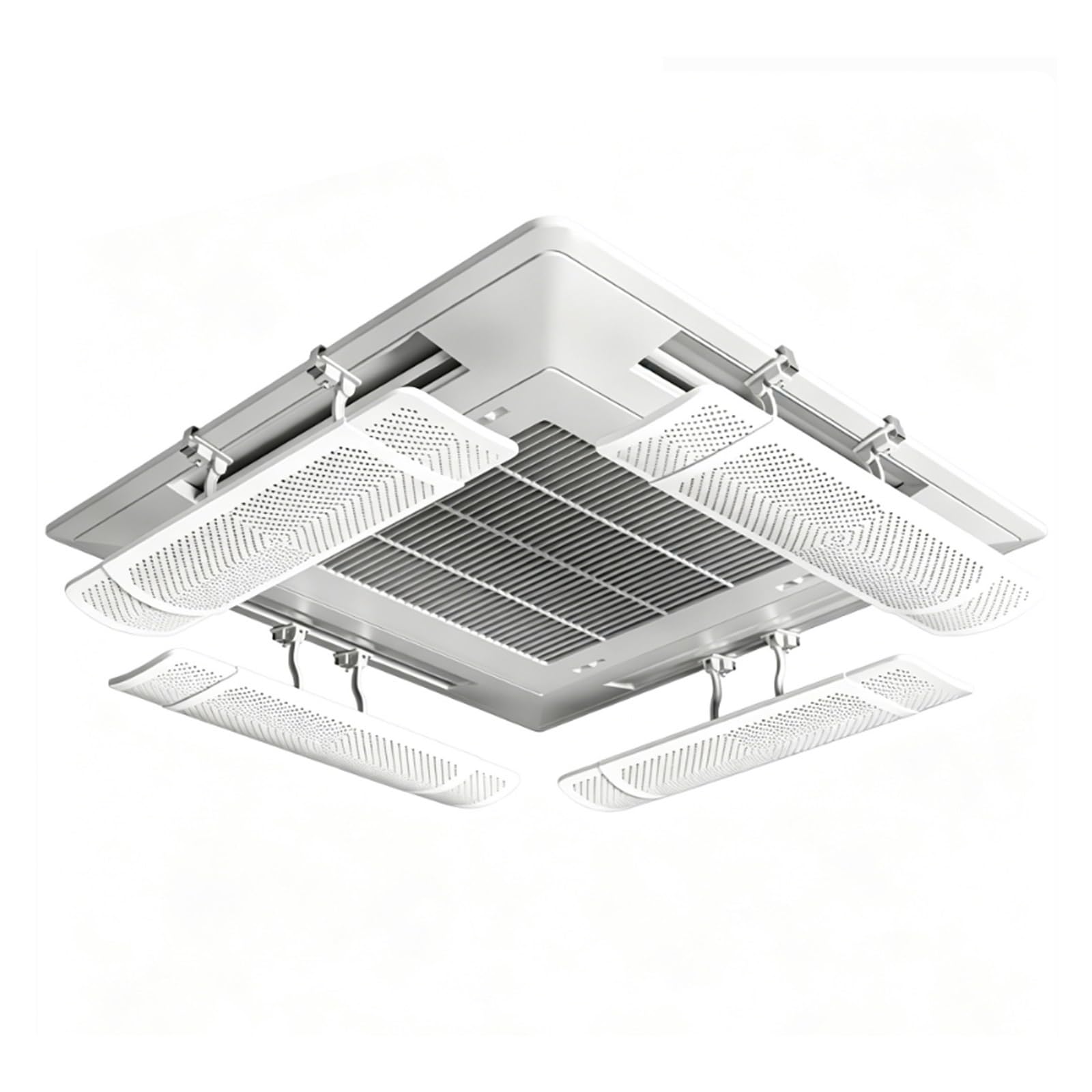 ZLLPIGLS White vent Deflector, Adjustable Air Conditioner vent Deflector, Ceiling Air Conditioner Deflectors, for Central Air Conditioning