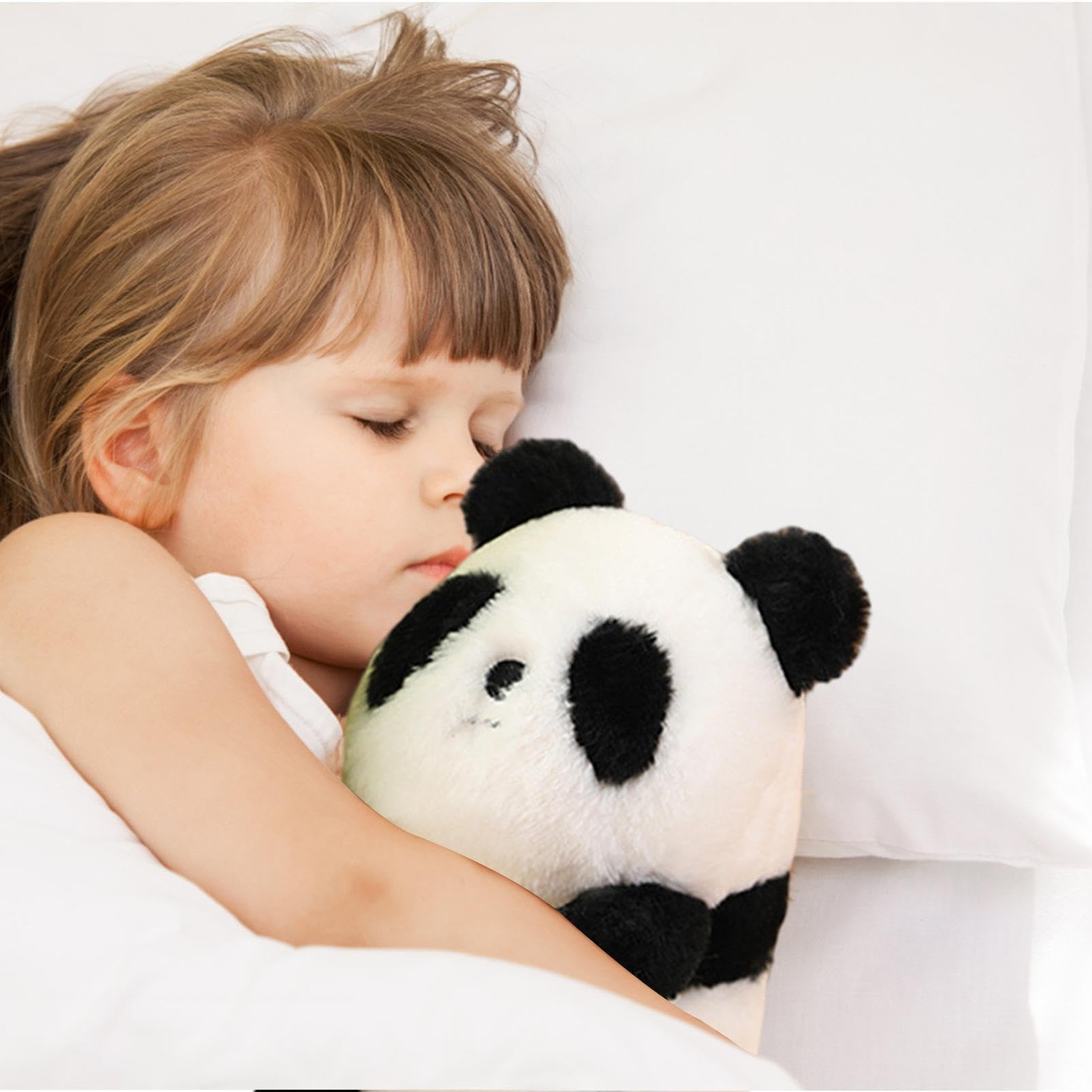Pluszowa panda z pokrowcem bambusowym Wygodna Przytulanka W Kształcie | Pluszowa Lalka Uroczy Towarzysz Snu Dla Dzieci Na Prezent Urodzinowy Oraz
