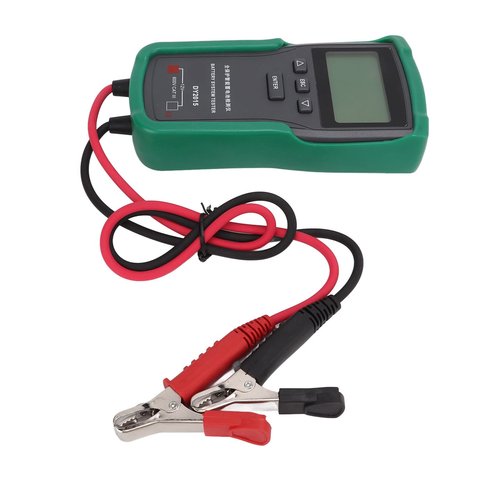 Tester per Batterie per Autoveicoli da 12 V, Analizzatore di Batterie per Auto Digitali in Materiale ABS per Auto e Camion con Ispezione di Avvio e Ricarica