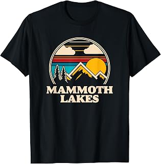 Mammoth Lakes, California - Retro Style T-Shirt