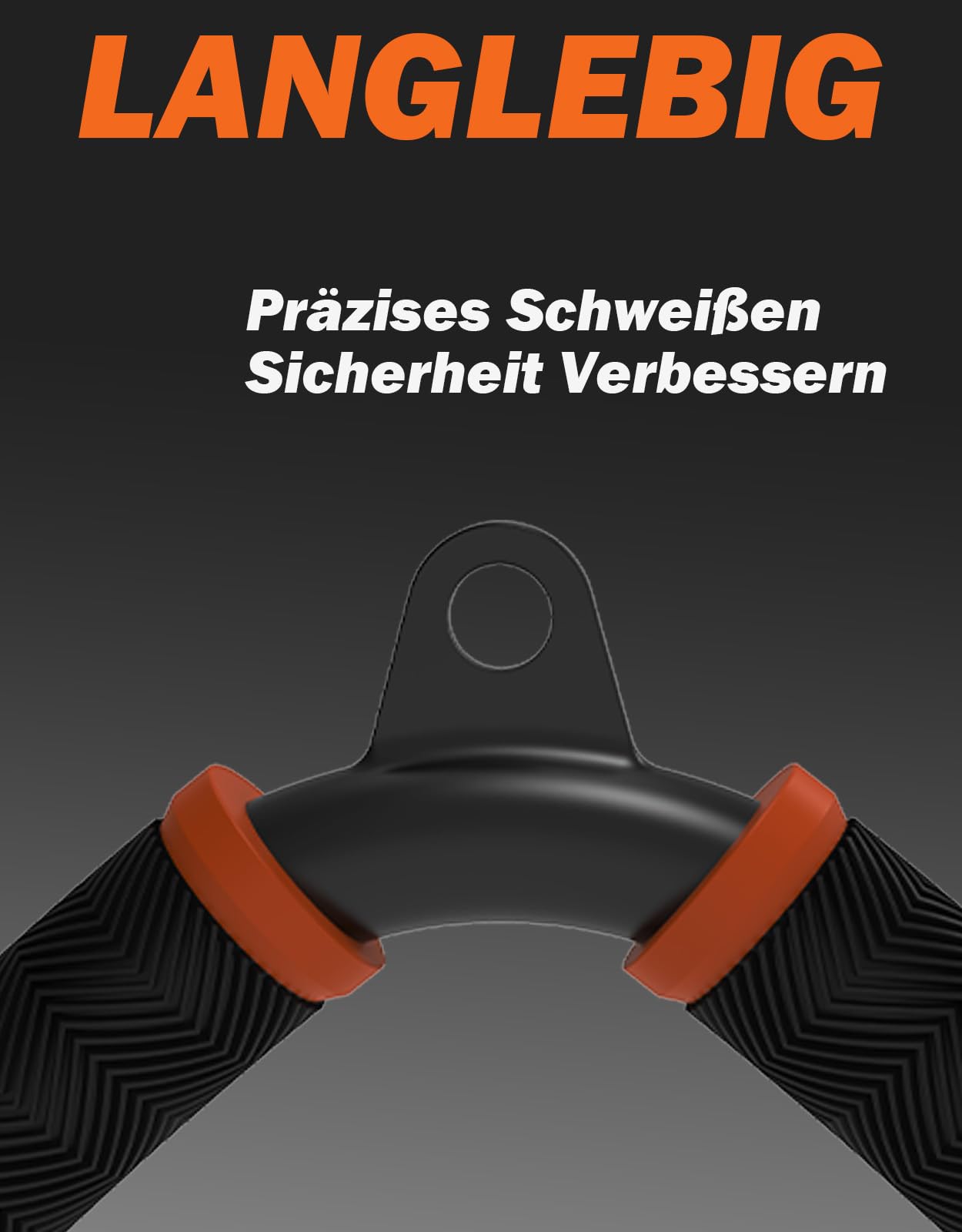 Fitarc Trizeps V-Bar Kabelzuggriff Für Gym & Home Workouts, Trizeps Pushdown Griff Mit Rutschfesten Griffen, Orange