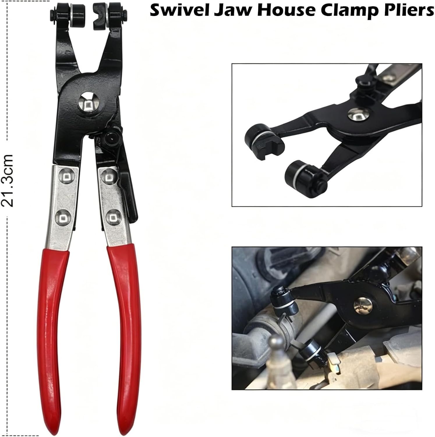 6PCS Hose Clamp Pliers Set,Hose Clamp tool kit | Set with Multiple Jaw Sizes, Perfect for DIY Home Use and Auto Repair Projects (6)
