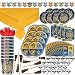 Harry Potter Themed Party Supplies, Decorations & Favors - 8 Guest - Small & Large Plates, Cups, Napkins, Tablecover, Cutlery, Loot Bags, Tattoos, Glasses, Pen Brooms, Birthday Banner