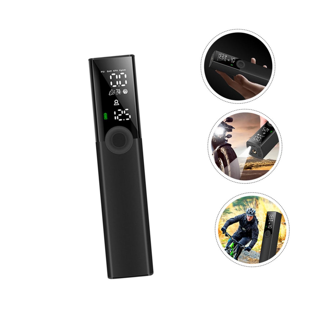 1pezzi Pompa Elettrica Per Pneumatici Compressore Portatile Per Biciclette Gonfiatore Mini Usb Ricaricabile Bassa Rumorosità Per e