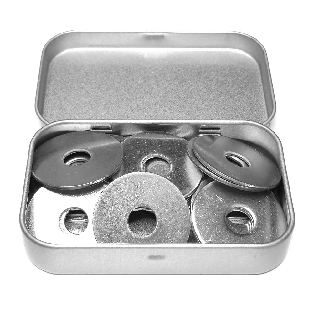 Unterlegscheiben Metall Edelstahl M8: Box 20 Stück extra groß (Durchmesser = 8.4 mmxDurchmesser außen = 30 mm), flach,Karosserie DIY Reparatur,Korrosionsschutz außen und innen