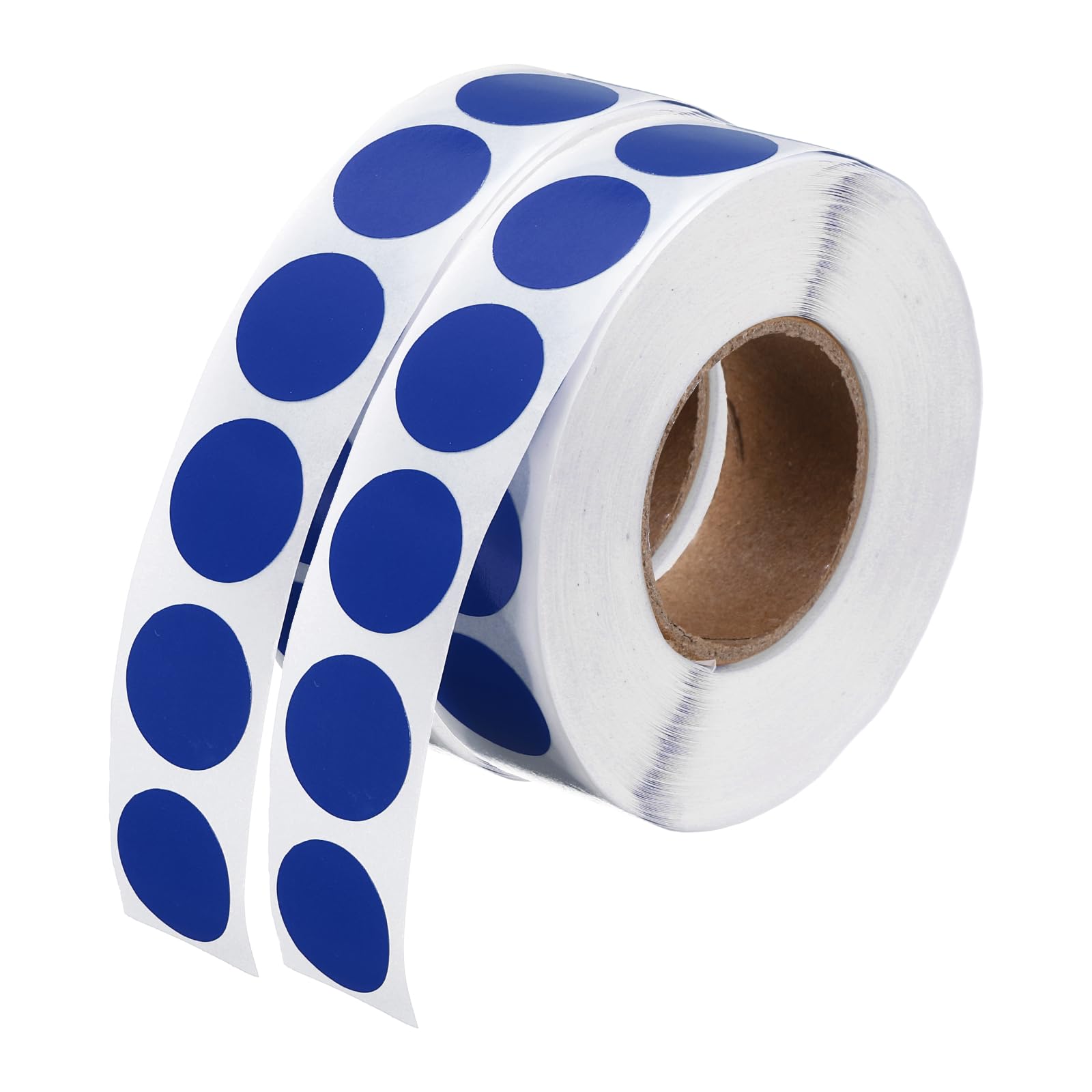 PATIKIL 2000 Pcs Colored Dots Stickers, 1/2" Adhesive Round Color Coding Labels Sticky Polka Circle Price Sticker for Office Classroom Papers Shop, Dark Blue (1000 Pcs Per Roll, 2 Rolls)