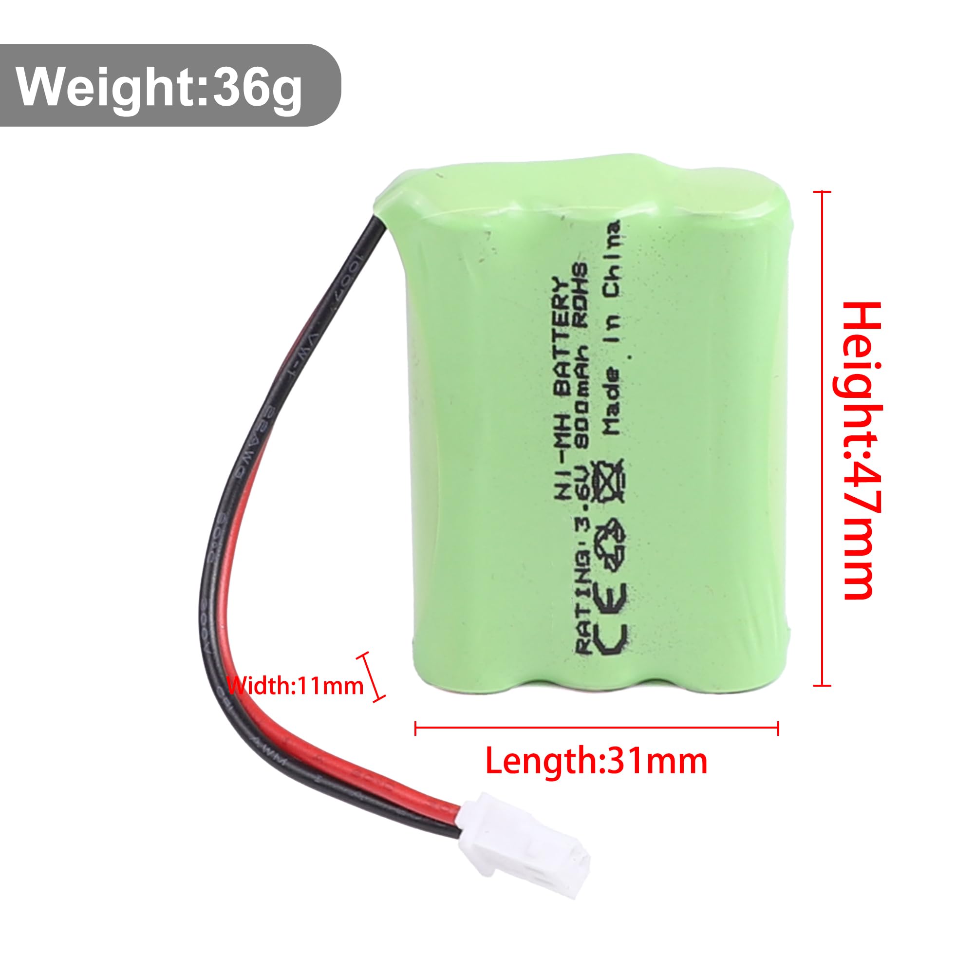 Batería 3,6V 800mAh para Motorola Monitor de Bebés Vigilabebés Babyphone Monitor MBP30 MBP33S MBP36 MBP36S MBP481 MBP482 MBP483