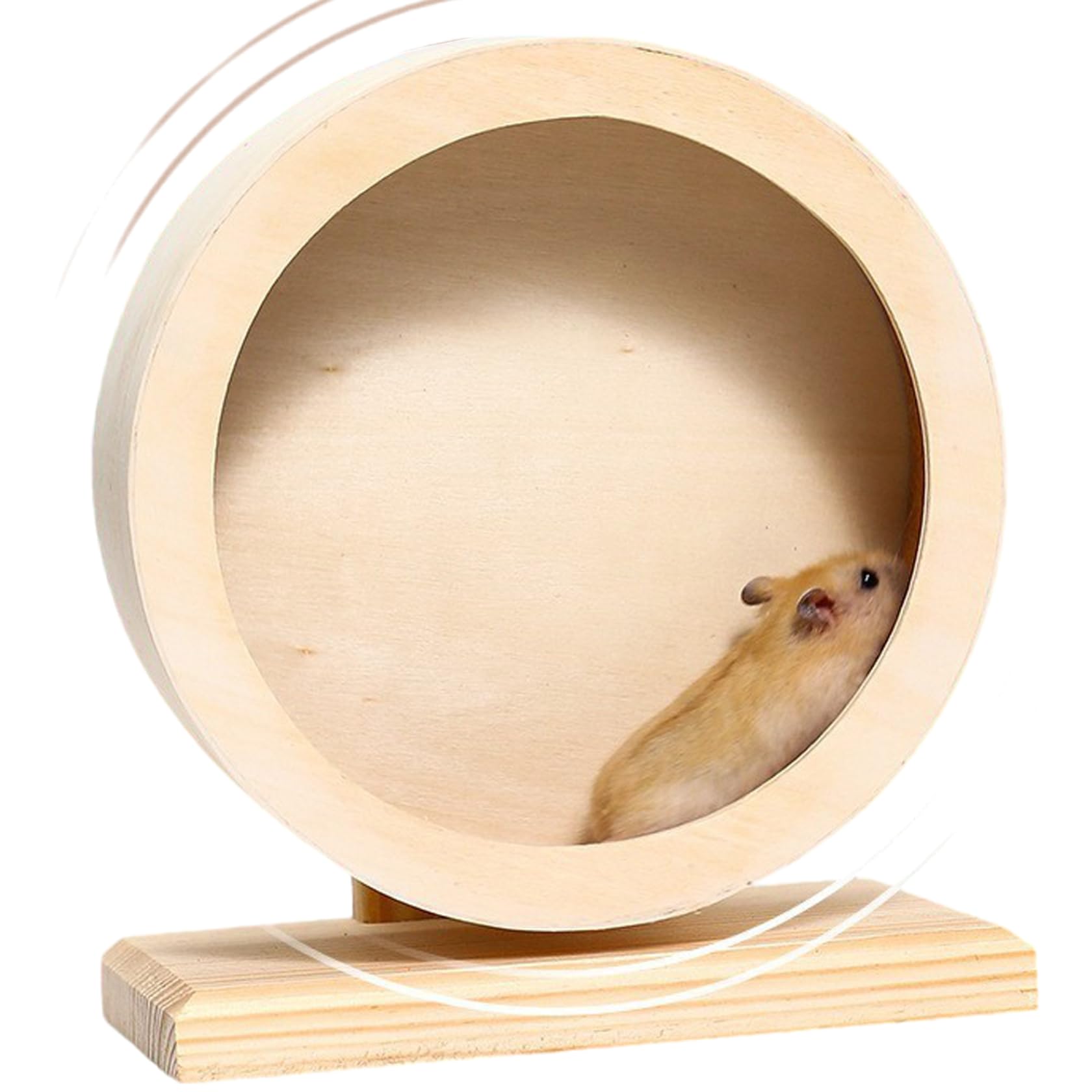 TusaMer Hamster Wheel 6 Inch Waterproof Moistureproof Stable Wooden Silent Hamster Wheel for Dwarf Hamsters, Gerbil Rat, Small Animals.