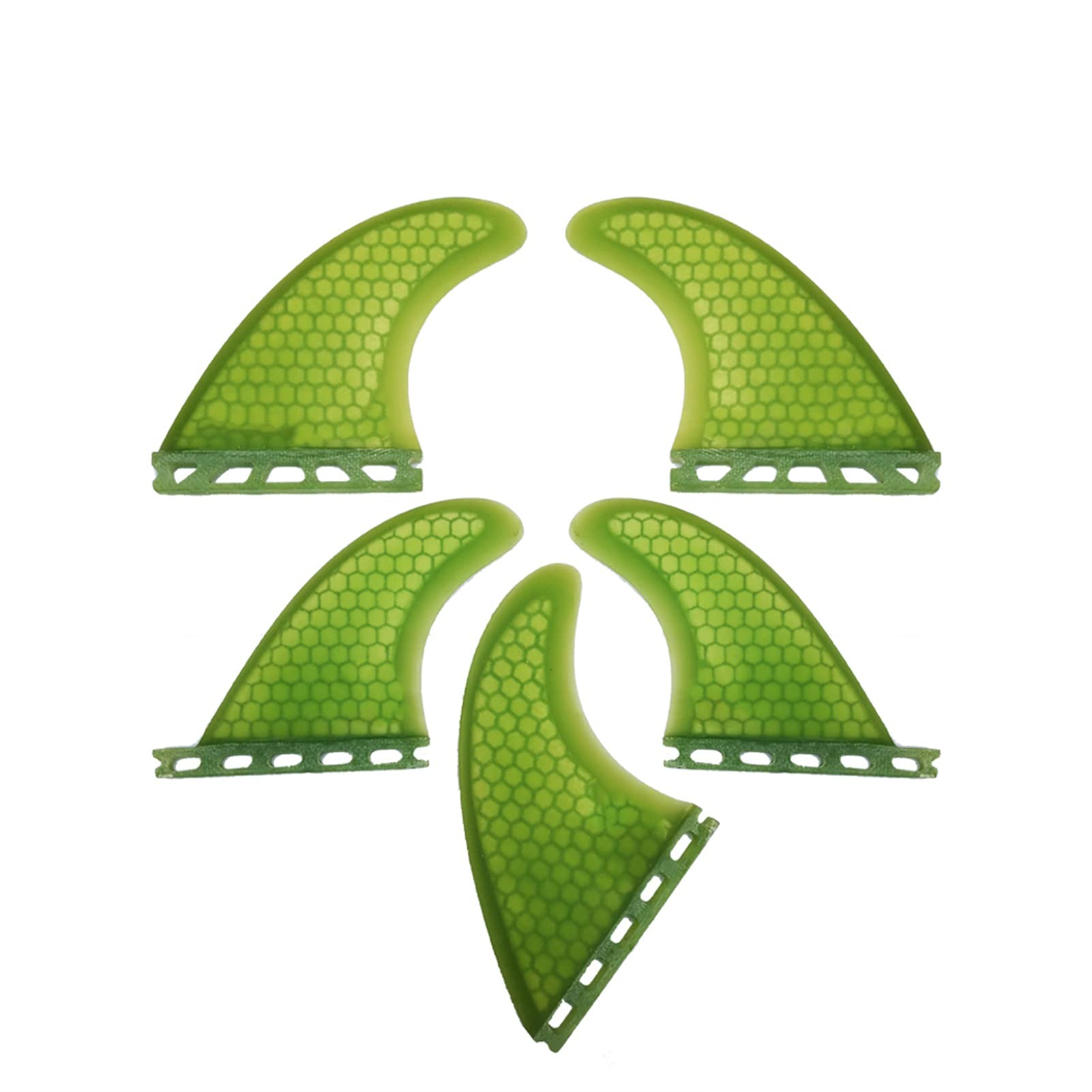 Elektryczna deska surfingowa, 5 SZTUK Surfboard Ogon Rudder Zielony Honeycomb Włókno-szklane Płetawki Paddle Board Fin Wymiana