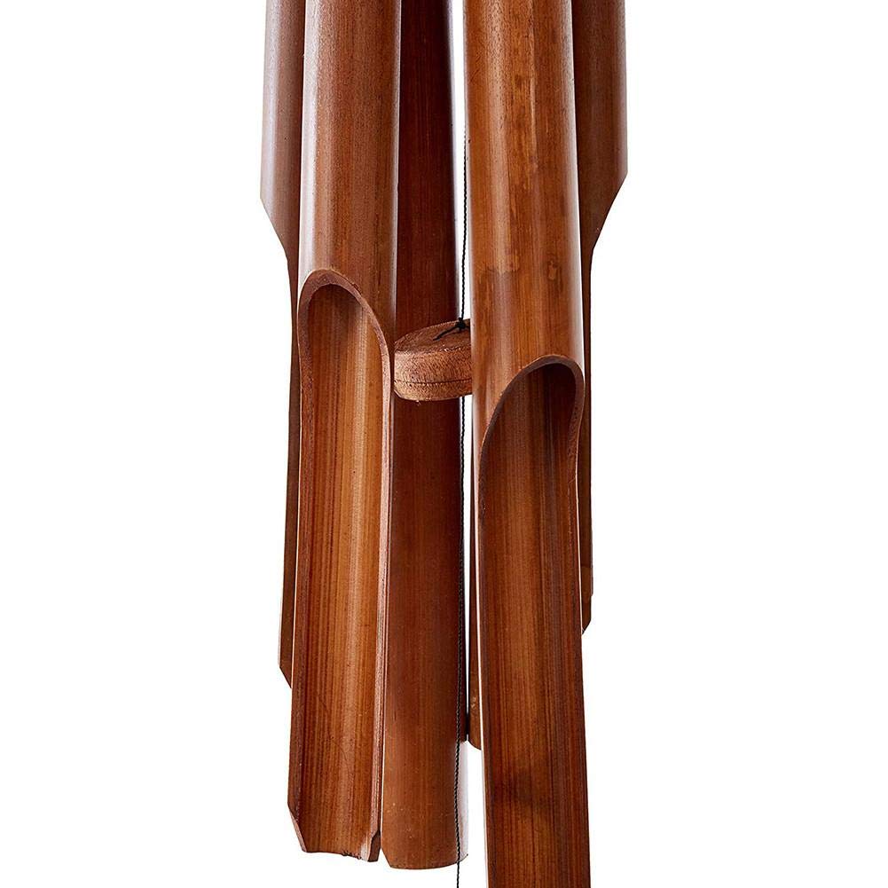 Campanello Eolico In Bambù E Noce Di Cocco Fatto A Mano - Carillon Da Esterno/Interno, Decorazione Appesa