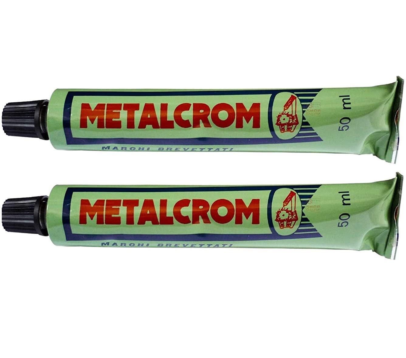 Ferramenta Beltrami 2 PZ. Pasta LUCIDANTE METALCROM ALLUMINATO ml 50