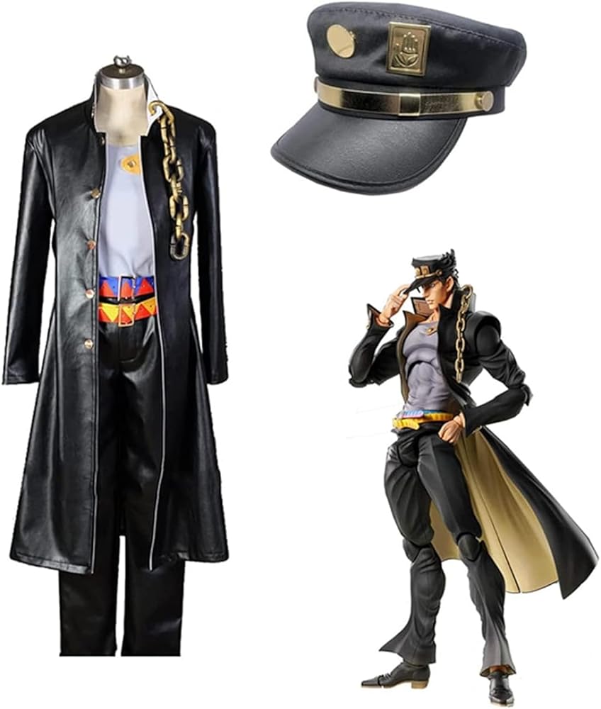 ジョジョの奇妙な冒険　空条承太郎　帽子+髪　コスプレセット Amazon.co.jp: ジョジョの奇妙な冒険 帽子 ハット キャップ