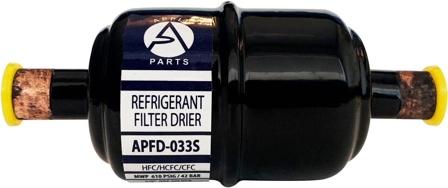 Appli Parts APFD-033S 38 in Liquid Line Refrigerante AC Filtro Secador HVAC Refrigeración 033S ODF Sudor Soldadura conexión universal unidireccional