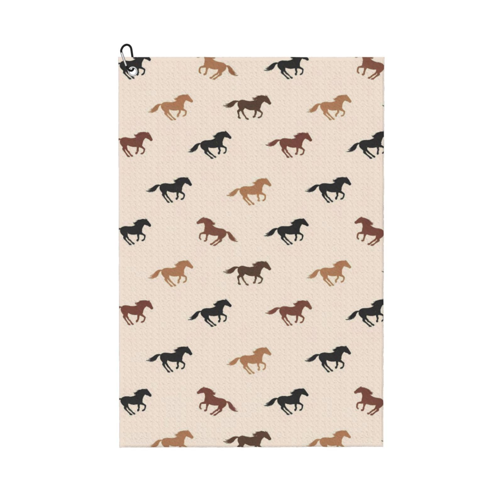 BSDFGSDD Wild Horse Racing Golf Towel 24 x 16 inches