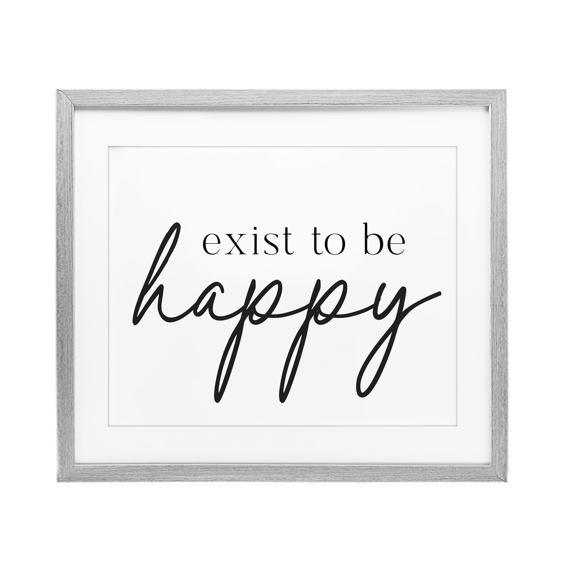 Affiche encadrée Exist To Be Happy Stupell Industries pour déco de bureau moderne